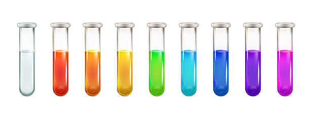 istock Lab blood test tube, volume 3d potion bottle. Liquid glass flask, magic bulb rpg game. Chemical laboratory beaker, medieval elixir pot. Medical vial isolated vector. Apothecary experiment equipment 2223710747