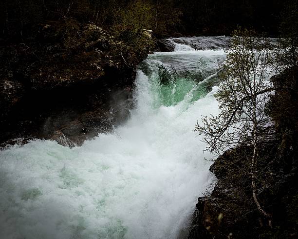istock Gaustafallet waterfall in Stekenjokk during spring flood 2223711447