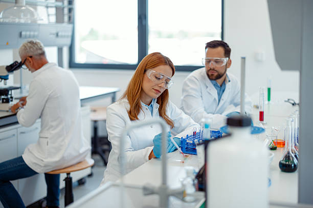 istock Female Scientist Preparing Samples in Medical Research Lab 2223712110