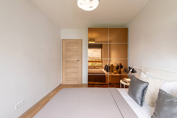 istock Modern Minimalist Bedroom with Neutral Decor and Natural Light 2223717796