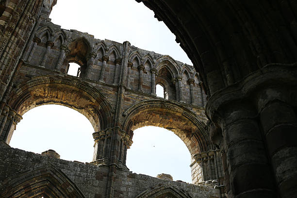 istock the ruins of an ancient stone building with arched windows 2223721563