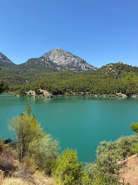 istock Mountain lake with turquoise water 2223722416