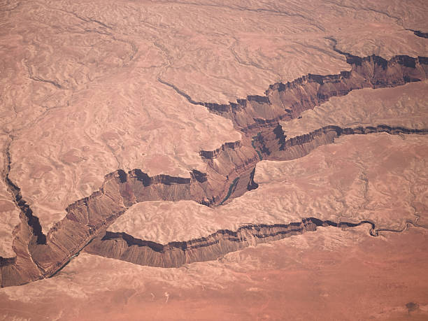 Aerial views of the american southwest canyon and grand canyon