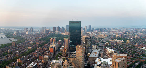istock Panoramic view of Boston skyline at dusk. 2223726623