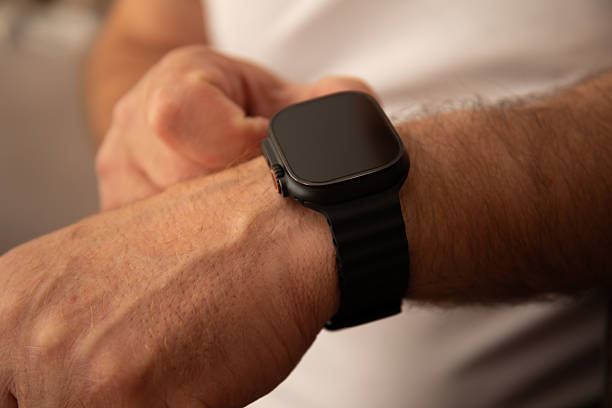 istock Smartwatch on wrist, close-up 2223727874