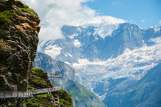 istock Cliff Walk, Viewing Platform on Grindelwald First, Switzerland, Alps Mountains 2223736968