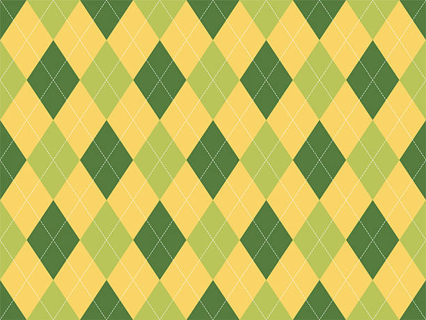istock Classic argyle pattern in green and gold hues. Seamless, repeating diamond design. Ideal for backgrounds, textiles, or representing preppy style. Versatile and visually appealing. 2223737966