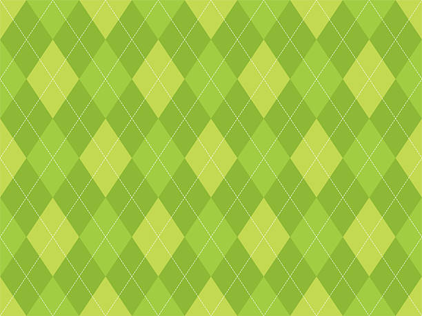 istock Classic argyle pattern in shades of green. Timeless design suitable for backgrounds, textiles, or retrothemed projects. Versatile and eyecatching. 2223738139