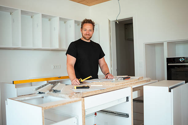 istock Caucasian Man Home Improvement Kitchen Assembly 2223741919