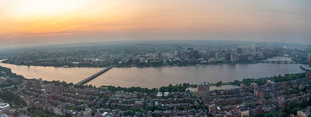 istock Panoramic view of Boston at sunset over the Charles River. 2223742247