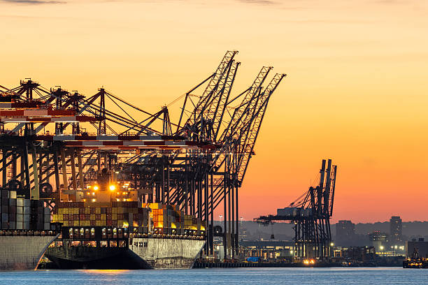istock Container ships in the port of New York 2223746140