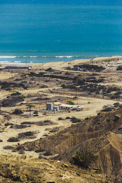 istock A beach with a small town in the distance 2223751071