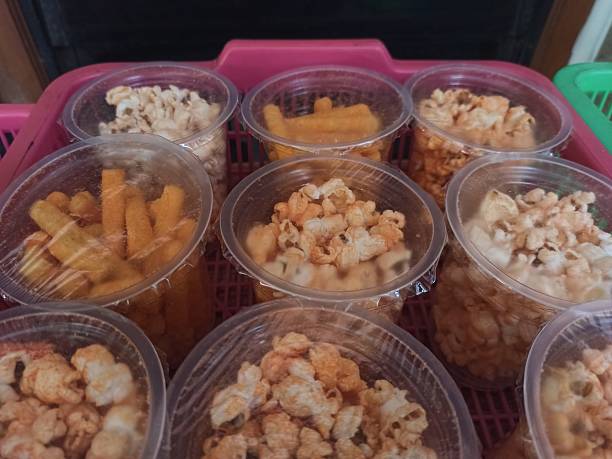 istock Through the clear plastic packaging, the colorful snacks inside are easily visible. 2223757936