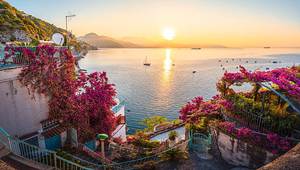 istock Romantic sunrise on the Amalfi Coast 2223758876