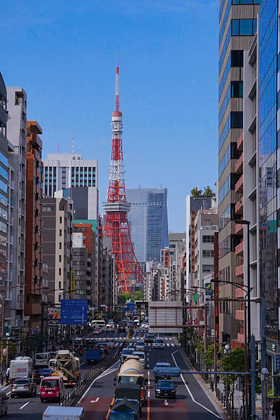 Tokyo Tower and the city's high-rise buildings