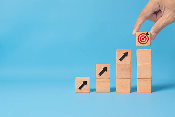 istock From idea to impact. Business growth process concept symbolizing innovation, planning, execution, and results 2223760127