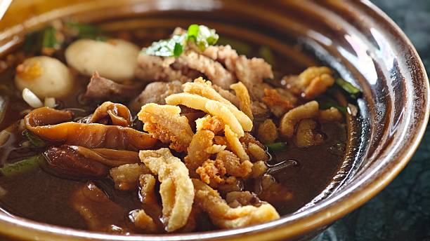 istock Bowl of boat noodle with pork. 2223768964