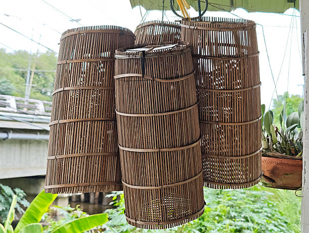 istock Fish trap made of bamboo 2223769239