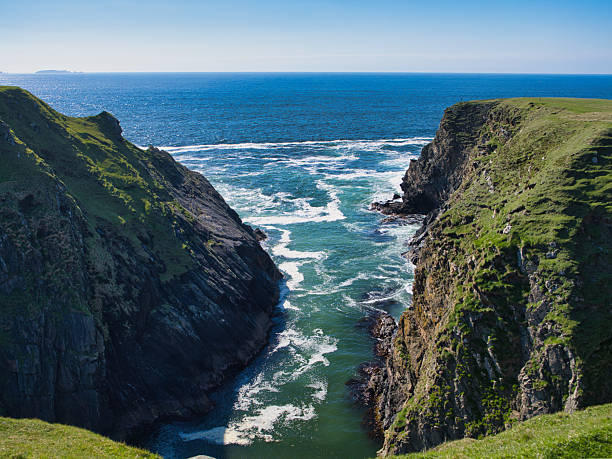 Breathtaking Inlet on Unst's Rugged Coastline, Shetland