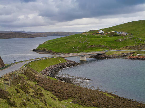Scenic Bridge to Muckle Roe Island, Shetland