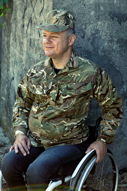 istock Veteran in a wheelchair 2223778892
