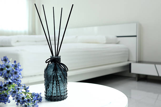 istock luxury aroma reed diffuser air freshener on table in nice design bedroom to create good relax ambient home house decoration 2223795511