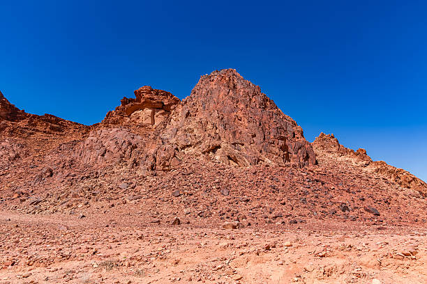 istock Wadi Rum Rocky Landscape under Clear Blue Sky 2223797666