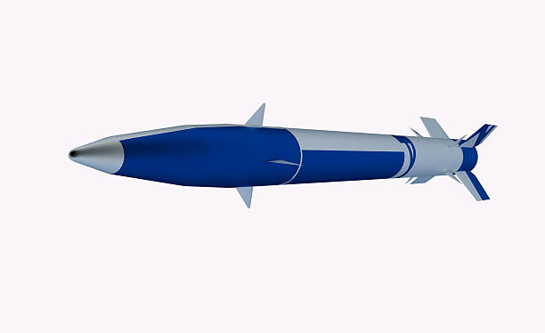 istock 3D Rendering of a brimstone missile suitable for military 2223799572