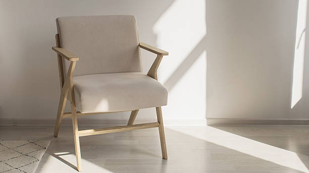 istock Light armchair. Cozy home background 2223804058