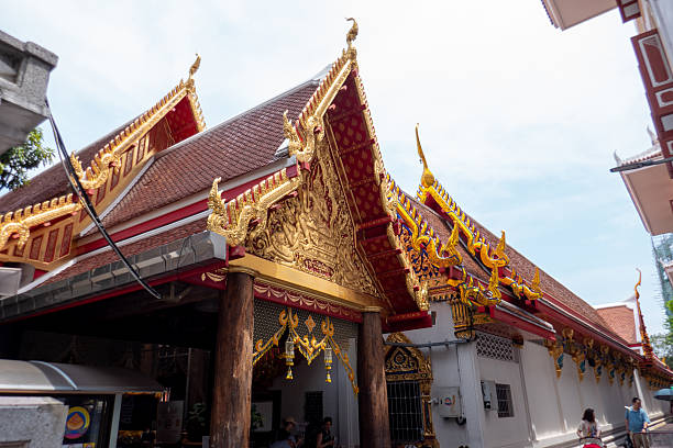 Wat Paknam Phasi Charoen is a royal temple at the Chao Phraya River of the heart of Bangkok