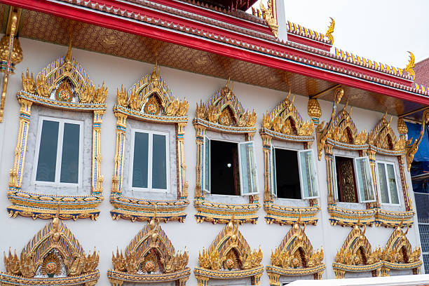 Wat Paknam Phasi Charoen is a royal temple at the Chao Phraya River of the heart of Bangkok