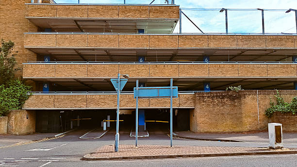 istock City infrastructure with tiered open air parking garage and architectural pattern 2223805201