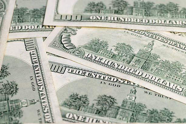 istock Old one hundred genuine American dollars series from 1990 to 2006 2223808199