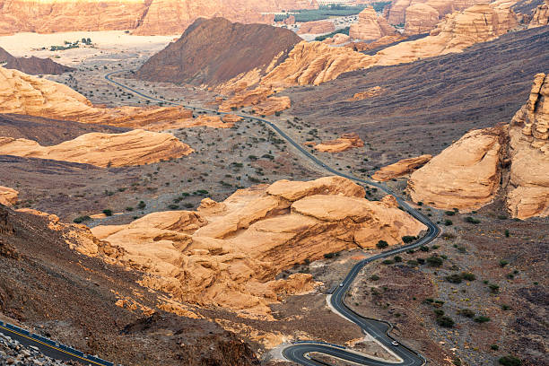istock Scenic road to Harrat Viewpoint, AlUla, Saudi Arabia 2223816108