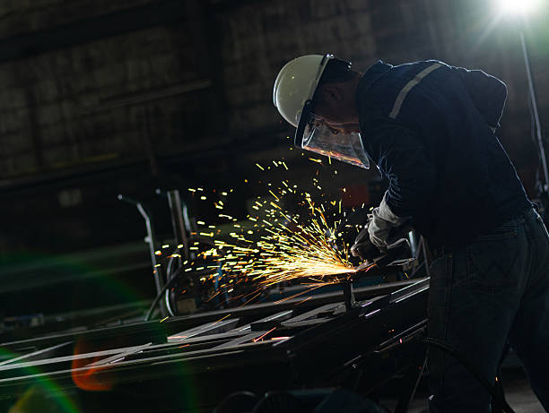 istock Mental Welder worker grinding mental work in Manufacturing industry 2223827490