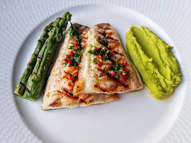 Grilled Salmon on a plate