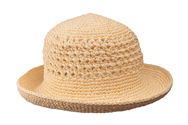 istock Straw summer hat with isolated on white background. 2223832620