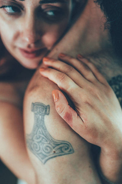 istock Intimate moment between loving couple at home 2223838242