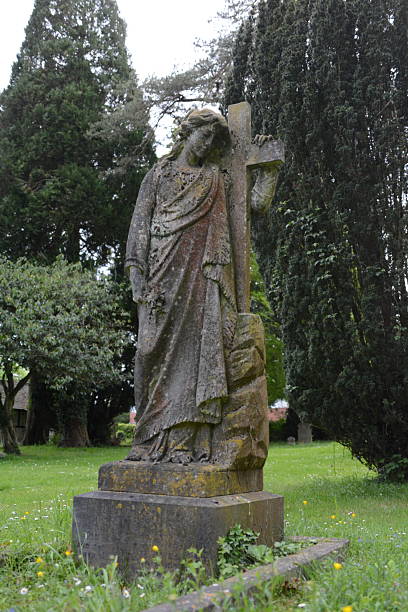 istock Angel statue on Alton cemetery 2223844886
