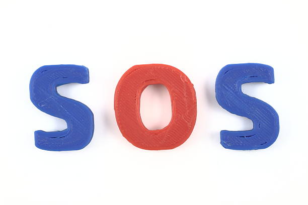 istock Minimal SOS Sign, Expressing Emergency. 2223856197