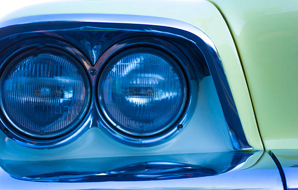 istock Headlights on Vintage '50s Car Close-Up 2223864535