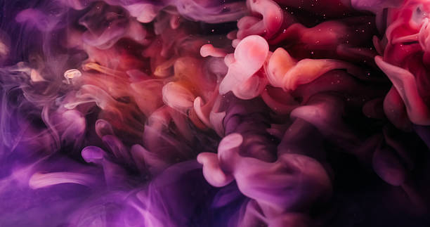 istock Mix color swirling mist wave paint water liquid 2223870566