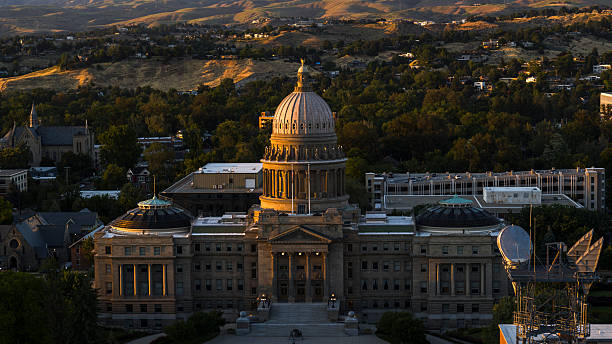 istock Idaho government headquarters glows during late afternoon. 2223877572