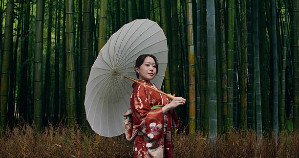 istock Geisha with an umbrella 2223878051