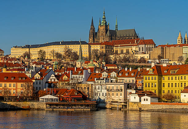 istock Prague Old Town Rooftops at Golden Hour 2223879248