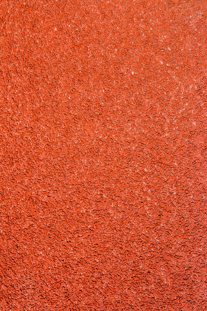istock Red running track Synthetic rubber on the athletic stadium 2223885560