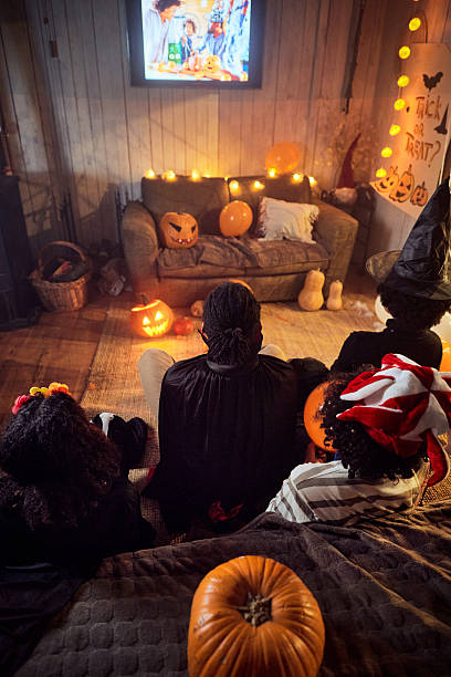 istock Movie night on Halloween! 2223885952