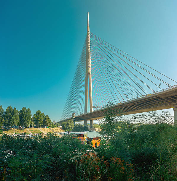 Lifestyle on the Sava River in Belgrade, Serbia, summer period.