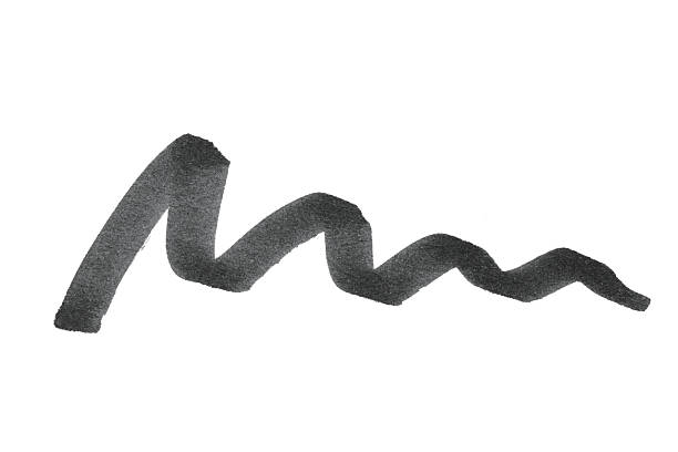 istock black brush marker pen drawing wavy line isolated on white 2223895321
