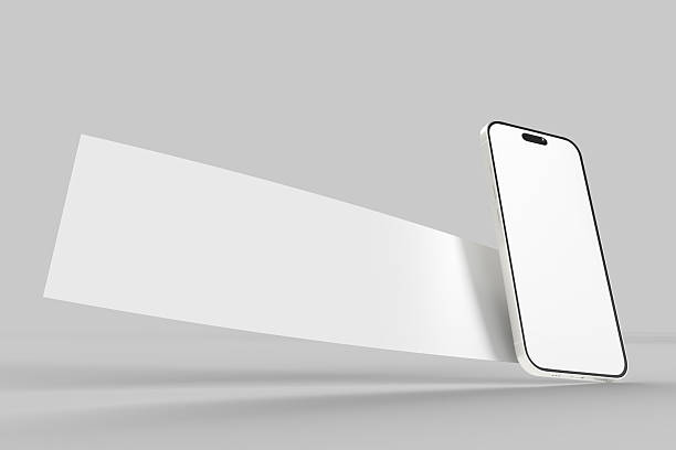 istock 3D Smartphone and Social media 4 Items carousel feed post mockup isolated on background. Social frame mobile app page template for user post feed, like, share, comment, portfolios, online shops, Ads 2223896947